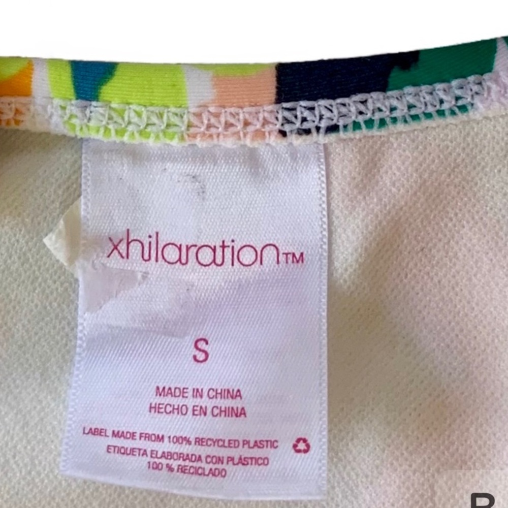 Xhilaration Teal Wrap Bikini Top & Xhilaration Multicolor Floral Bikini Bottom - Picture 9 of 10